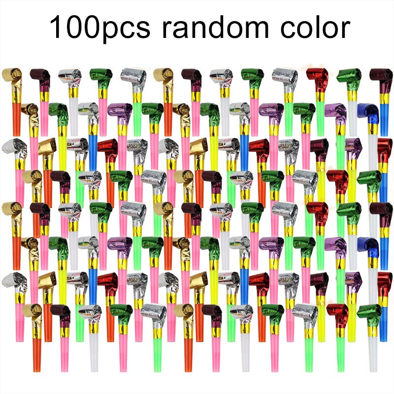 5~100pcs Blowing Telescopic Whistle Party Noise Generator Plastics Party Entertainment Cheering Props Festival Gift Pinata TMZ