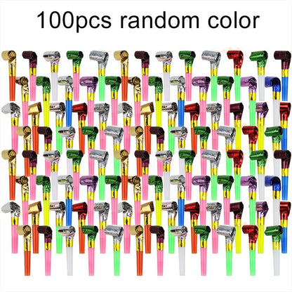 5~100pcs Blowing Telescopic Whistle Party Noise Generator Plastics Party Entertainment Cheering Props Festival Gift Pinata TMZ