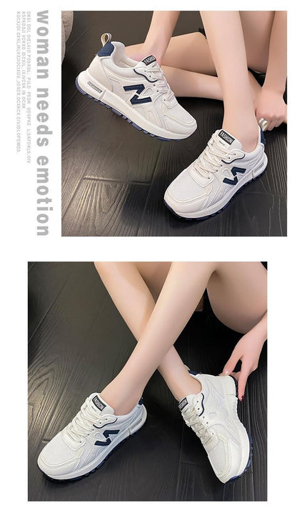 Sports Shoes for Women 2025 Spring New Super Hot Versatile Anti slip Casual Women's Shoes Soft Sole Running Little White Shoes