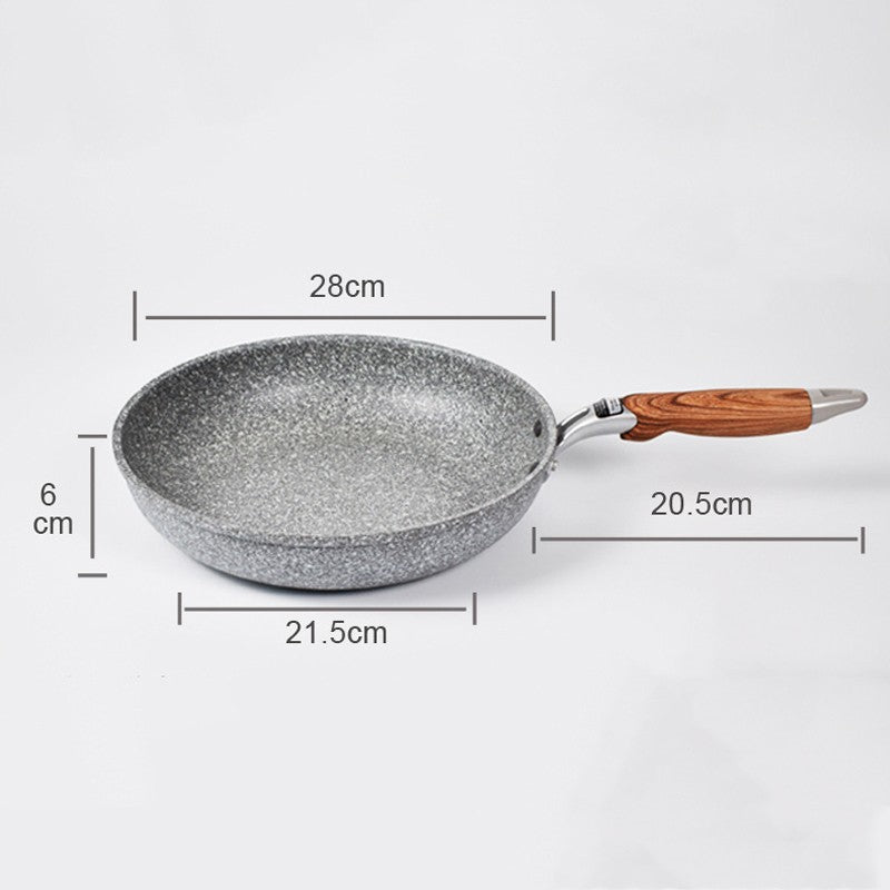 Panela Wok de Pedra Durável Antiaderente Cerâmica para Fritar Panela de Indução Frigideira para Bife Fogão a Gás Ferramenta Utensílio de Cozinha para Conjunto