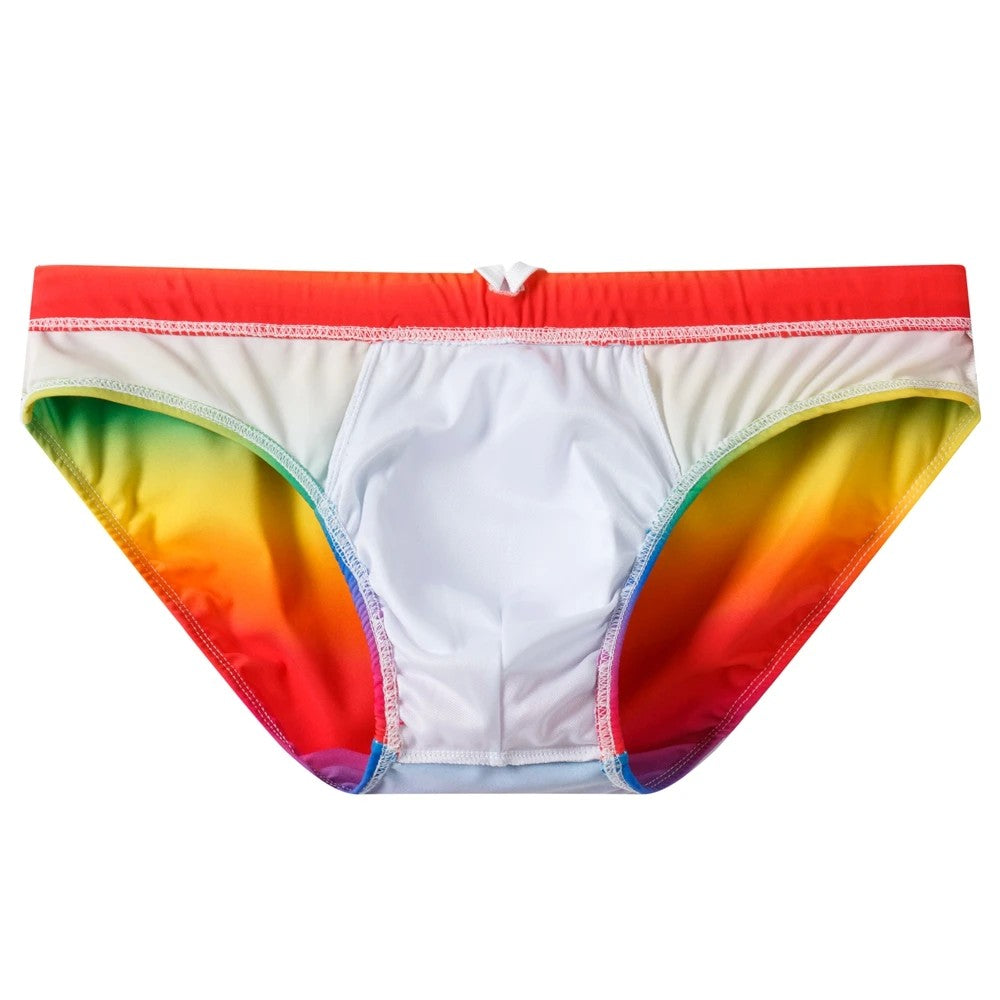 Sexy Man's Brand Swimming Push-up Pad Swim Trunks Low Waist Swimming Men Briefs Swimwear Boxers Patchwork Color Hot Sell Summer