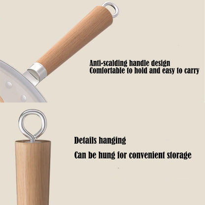 Deepen Non-Stick Frying Pan Wok Medical Stone Household Steak Pancake Pot Induction Cooker Gas Stove Universal Kitchen Cookware