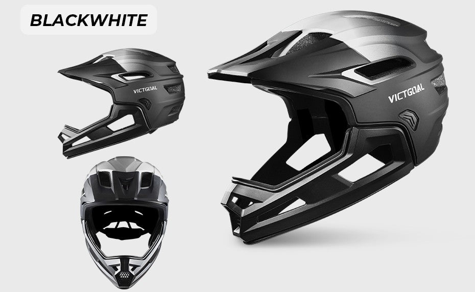 Capacete de Ciclismo Adulto Destacável VICTGOAL para Homens Proteção de Cabeça de Motocicleta Bicicleta de Montanha Off-road MBX BMX Segurança