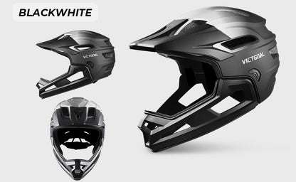 Capacete de Ciclismo Adulto Destacável VICTGOAL para Homens Proteção de Cabeça de Motocicleta Bicicleta de Montanha Off-road MBX BMX Segurança