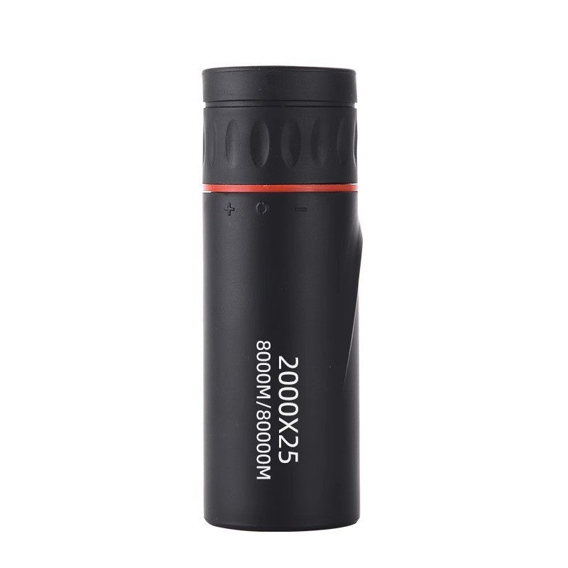 Telescópio Monocular 2000x25 HD Mini Portátil para Celular com Suporte Telescópios para Acampamento, Caça e Observação de Pássaros ao ar Livre