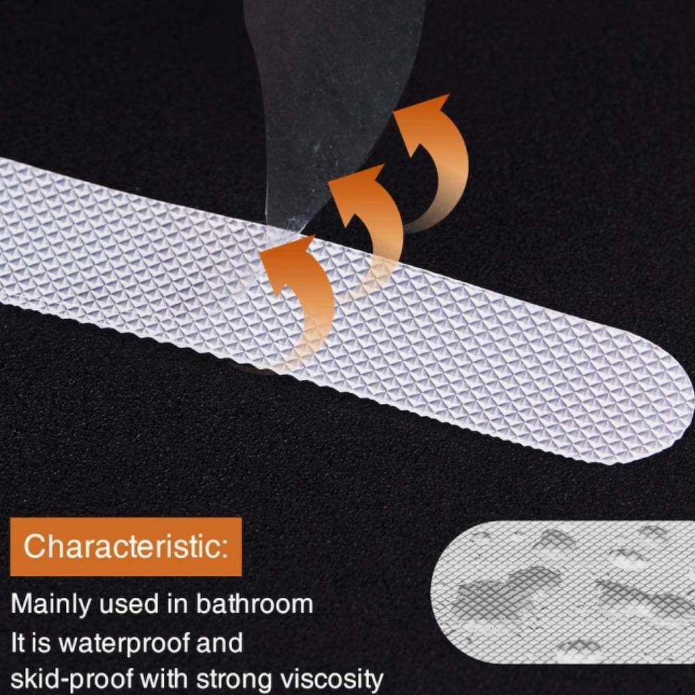 New Anti-Slip Strips Shower Stickers Bath Safety Strips Transparent Non Slip Strips Stickers for Bathtubs Showers Stairs Floors