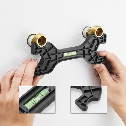 Chave Multifuncional de Duas Pontas com Nível, Chave Inglesa Manual para Torneiras, Ferramentas de Reparo Hidráulico para Torneiras Domésticas, Ferramentas Manuais para Encanamento