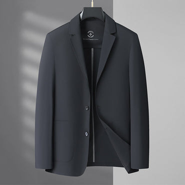 2025 Summer Ice Silk Thin Sunscreen Suit Jackets for Men Classic Business Casual Blazers Wedding Social Dress Coat Men Clothing