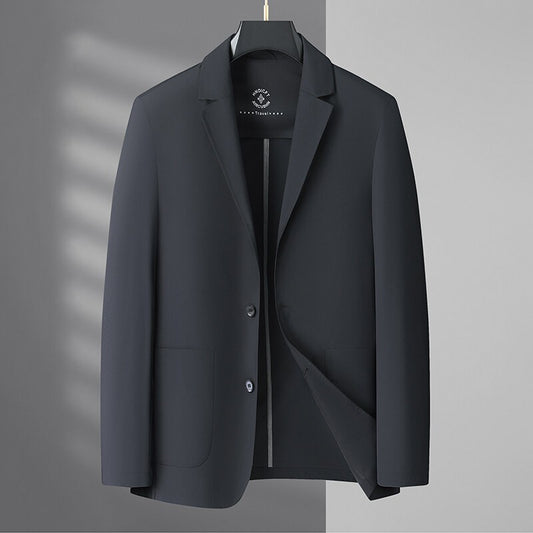 2025 Summer Ice Silk Thin Sunscreen Suit Jackets for Men Classic Business Casual Blazers Wedding Social Dress Coat Men Clothing