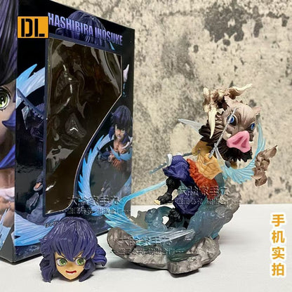 Demon Slayer Hashibira Inosuke G5 Anime Figura Robô Colecionável Boneco de Ação Presente