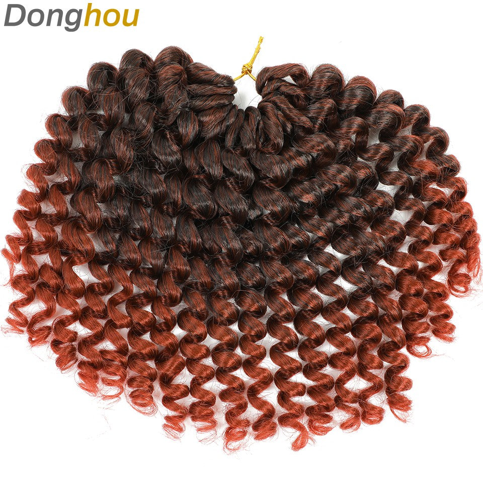 1-4 Pacotes 2X Ringlet Wand Curl Jamaican Bounce 8 polegadas Sintético Wand Curl Twist Braids Hair Crochet Cabelo Cacheado Extensões 20 Raízes