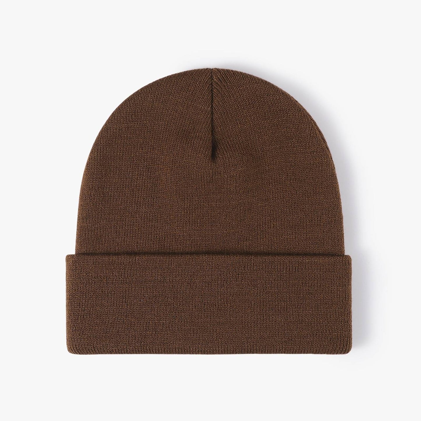 Customized Printed Logo Winter Knitted Keep Warm Cold Cap Unisex Solid Color Hip Hop Crochet Skull Beanie Hats