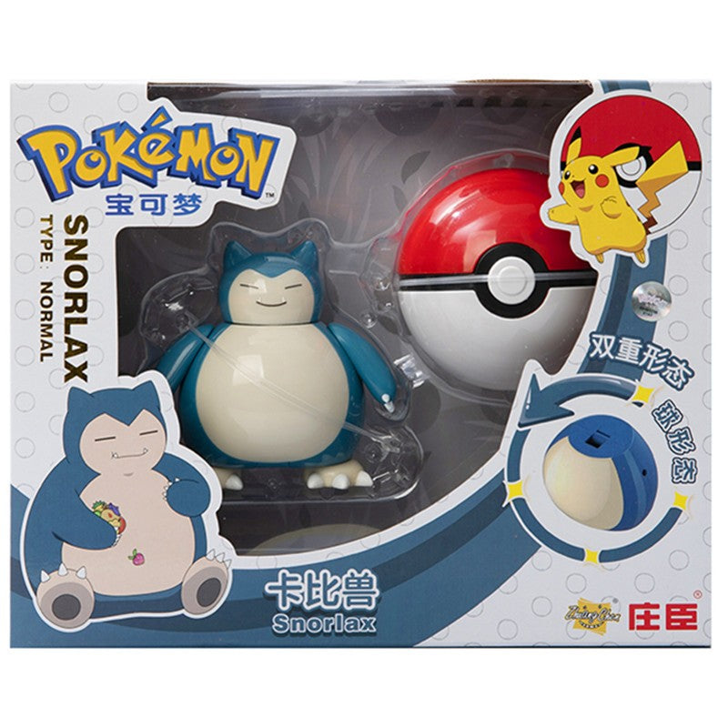 Sobre Pokémon Anime Figura Charizard Pikachu Gyarados Pocket Monster Figura Pokebola Brinquedo de Ação de Deformação Modelo Presente Infantil