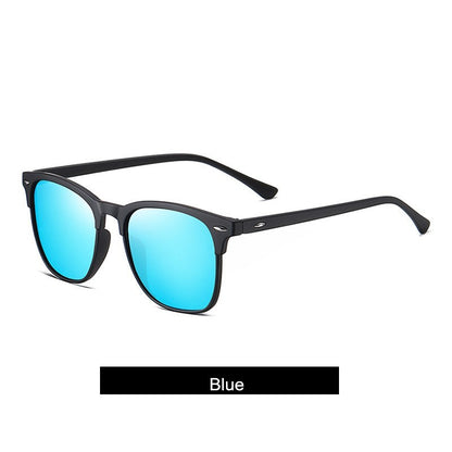 New Polarized Sunglasses Women Black Plastic Full Frame Square Sun Glasses Men Out Door Sun Eyewear Fashionable Eyeglass Uv400