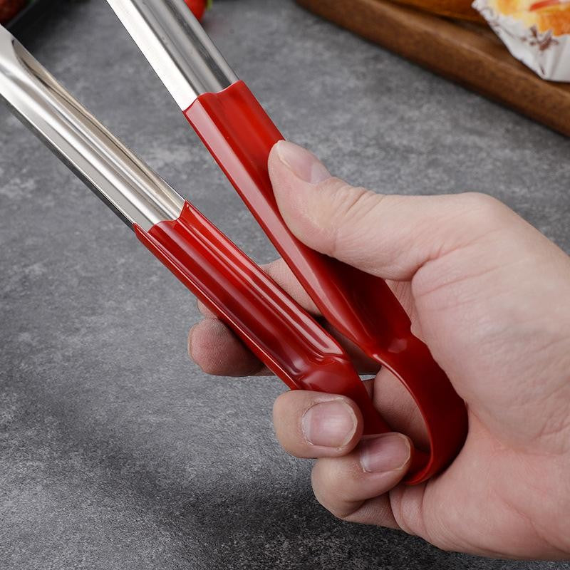 ?CC55?9/12/14inch Stainless Steel Food Clip Kitchen Restaurant Baking Bread Clip Multifunctional Barbecue Clip Steak Clip