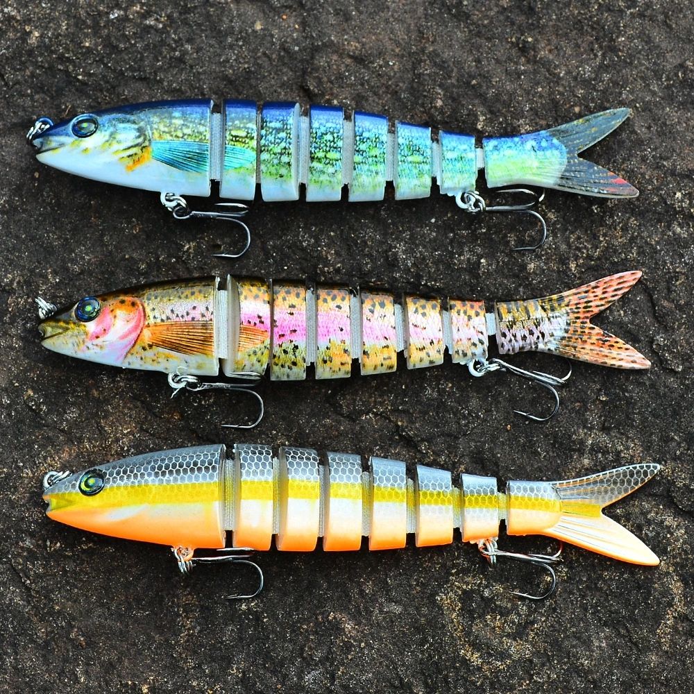 Isca Artificial de Pesca Kit de Iscas Artificiais 13,5cm/19g para Tucunaré e outros peixes Sinking Swimbait Crankbaits Pesca Esportiva