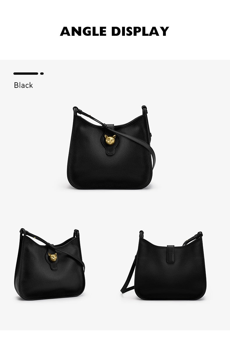 BAFELLI New Women's Natural Cattle Leather Bucket Bag - Versatile & Chic Shoulder & Crossbody