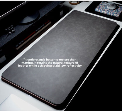 Mouse Pad de Mesa PU à Prova d'Água Grande Mousepad para Notebook Tapete de Mesa Antiderrapante Tapetes para Teclado Tapete de Mouse, protetor de pulso para mouse três peças