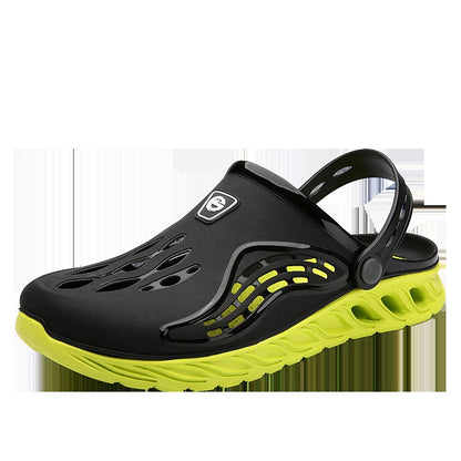 2023 Summer Beach Sandals Non-Slip Breathable Men's EVA Clogs Sandals Trendy Garden Holes Shoes Men Flip Flops