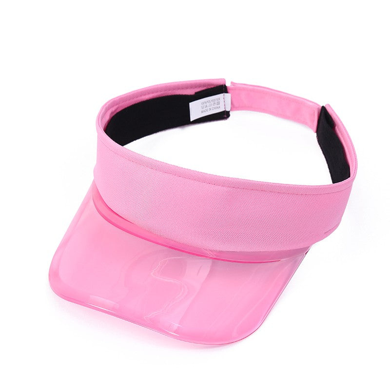 Chapéus de Viseira de Sol para Pais e Filhos, Viseiras de Plástico PVC para Mãe, Filho e Filha, Bonés de Viseira para Esportes ao Ar Livre, Chapéu de Sol para Bicicleta para Mulheres