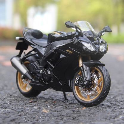 Maisto 1:12 Kawasaki Ninja ZX-10R Liga Modelo de Moto Simulação Diecast Metal Escala Modelo de Moto Brinquedo Infantil Presentes