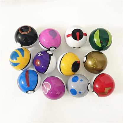 12/20/24 Peças/Conjunto 4-5 Cm PokeBall Modelo Anime Figura Monstro de Bolso Bonecos de Elfos de Estimação Brinquedos para Presente de Aniversário de Crianças