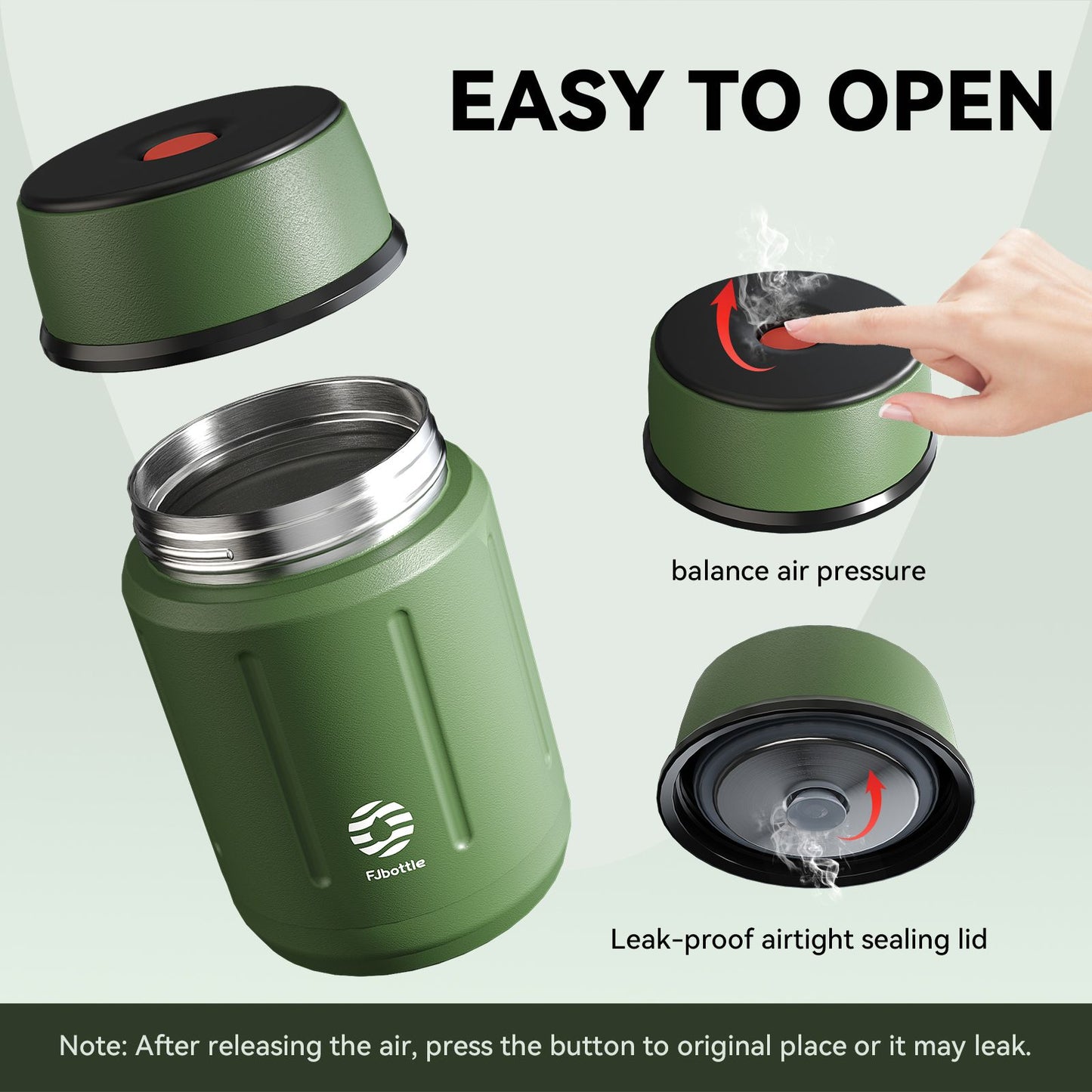 Marmita Térmica a Vácuo FEIJIAN de Aço Inoxidável 316 - 750ml com Colher Grátis