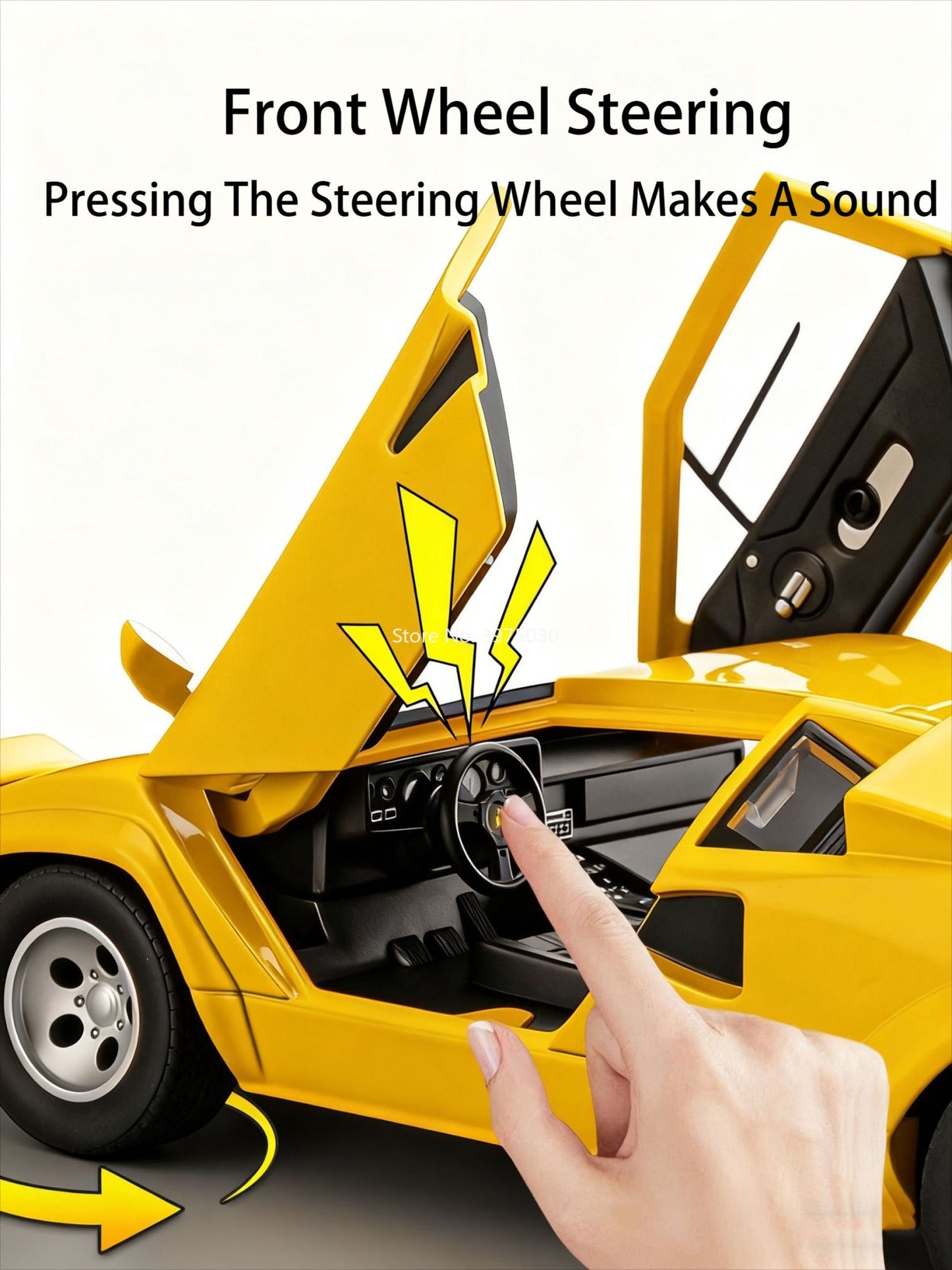 1:24 Lambor Countach LP500S Models Cars Toy Alloy Diecast Doors Opened Supercar with Pull Back Miniature Vehicle Kids Best Gifts