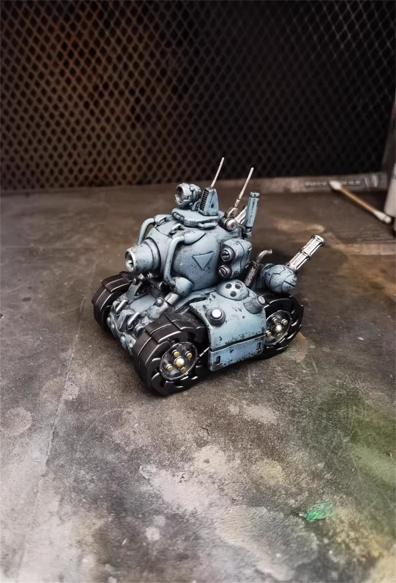 ?Concluir em 10 dias?Repintura Artesanal Modelo XIN SHI Metal Slug 3 Tanque de Caminhão Figura