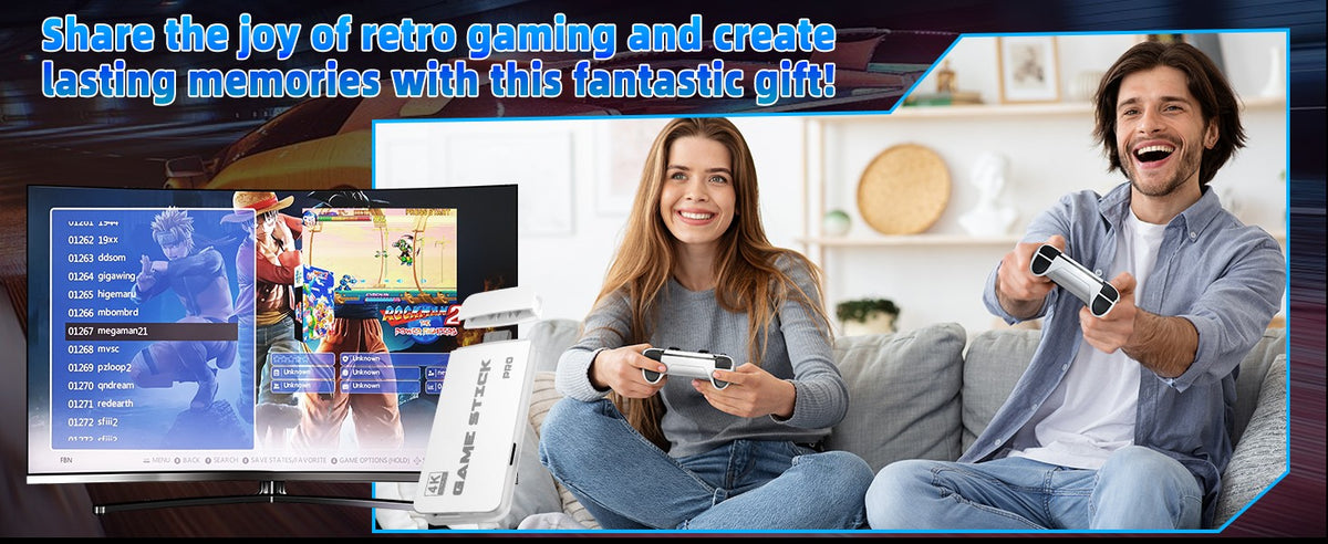 M15 4K TV Retro Handheld Game Console Stick 2.4G Dual Wireless Controller 20000+ Classical Games 23 Classic Emulaters