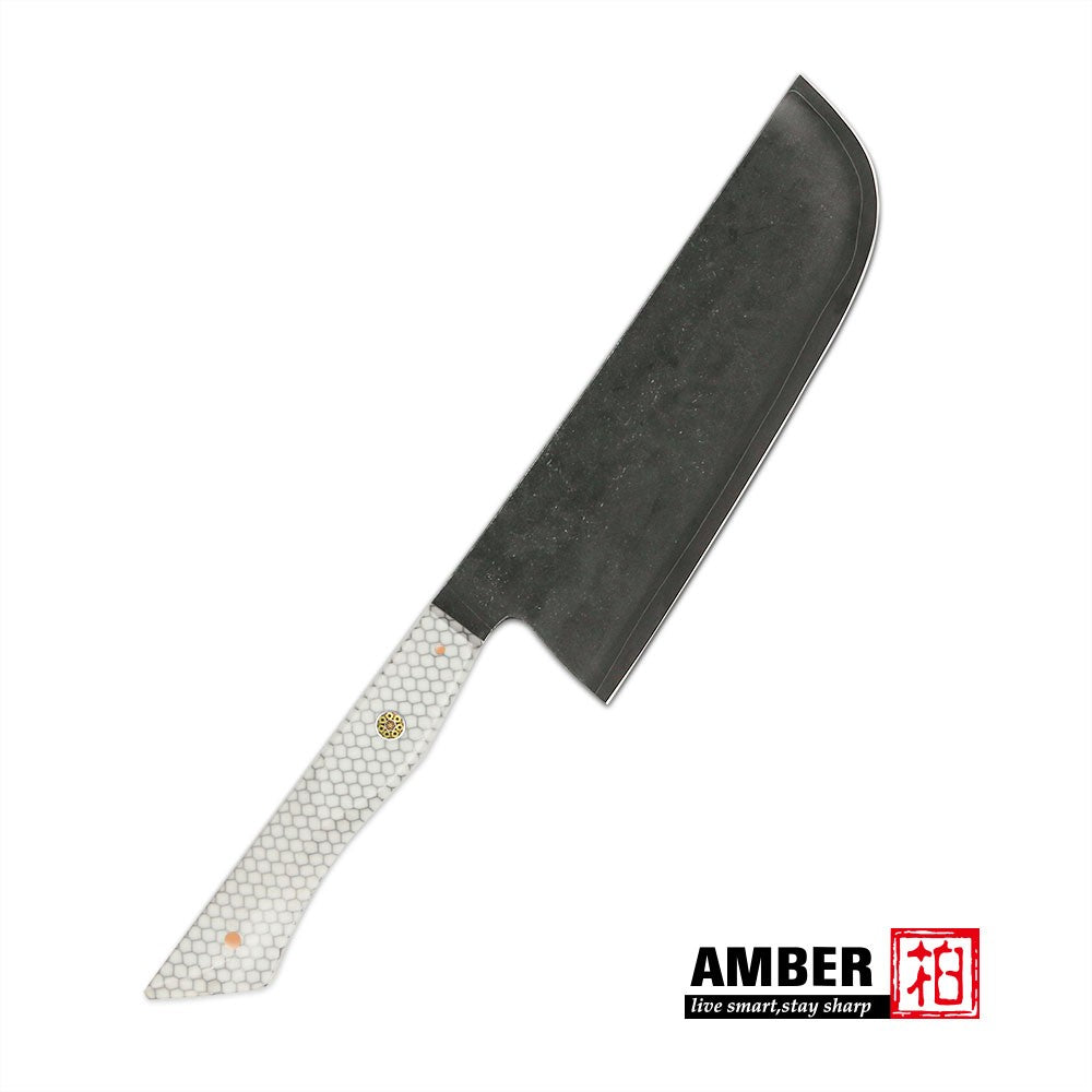 Conjunto de 3 facas de cozinha japonesas afiadas Damascus para Chef e Nakiri, lâmina de aço revestida de 3 camadas com cabo de resina e espaçador G10