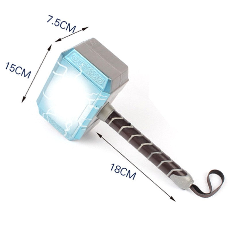 SuperHero Kids Thor Muscle Cosplay Costumes Clothes Led Harmmer Children Axe Halloween Christmas Gift