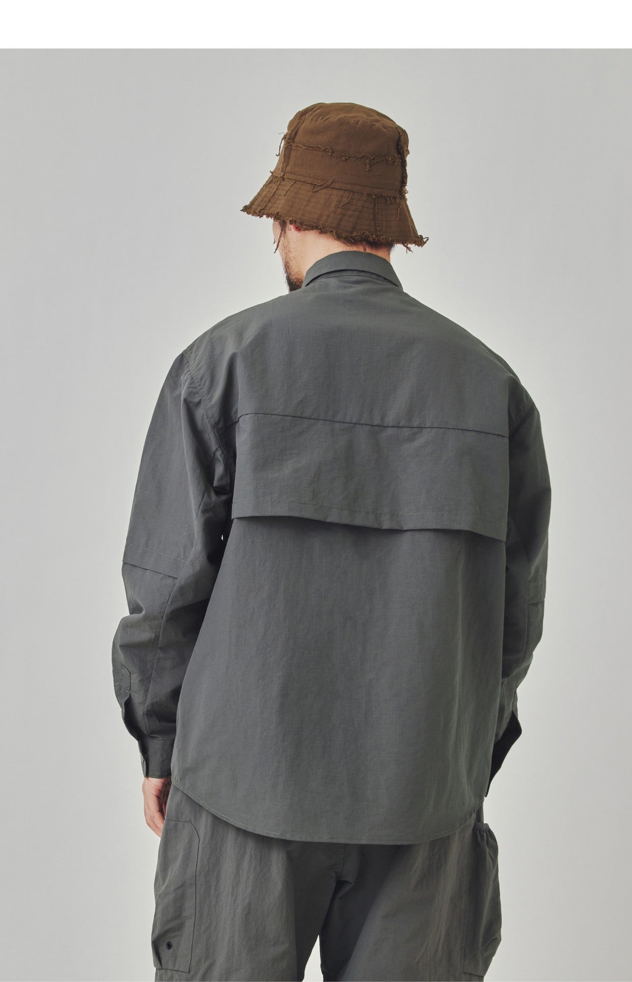 Men Outdoor Waterproof Quick Dry Lightweight Tack Techwear Cargo Shirts Man Streetwear Loose Casual Long Sleeve Oversize Shirt