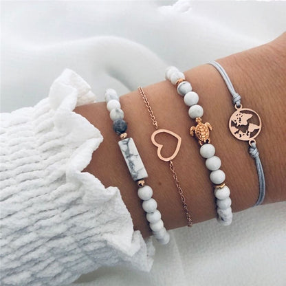 Conjunto de Pulseiras Femininas Corrente Cubana, Cor Dourada, Boho Retrô, Torção Grossa, Joias da Moda de Qualidade, 11 Peças, 2024