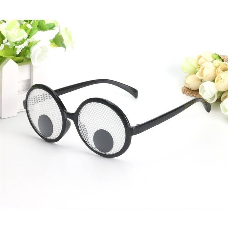 Funny Glasses for Cosplay Eyeball Rolling Glasses Costume Eyeglasses Halloween Costumes Accessory XKYJ01