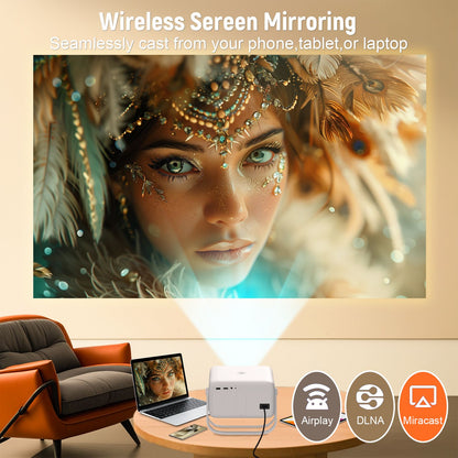 Velec Projector 650 ANSI 4K HD 1080P Android 14 Auto Focus Wifi6 BT5.2 Portable Outdoor Video Smart Home Theater Proyector TP350