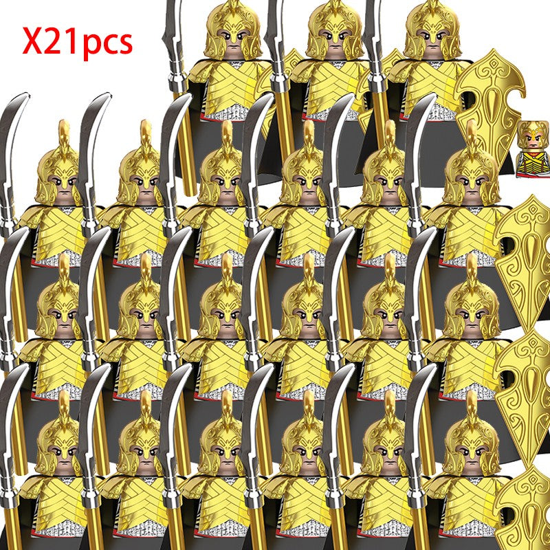 Lord of the Rings Elfos Orcs Exército Anões Rohan Mini Bonecos de Ação Blocos de Montar Brinquedos para Crianças Presente de Aniversário