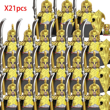Lord of the Rings Elfos Orcs Exército Anões Rohan Mini Bonecos de Ação Blocos de Montar Brinquedos para Crianças Presente de Aniversário