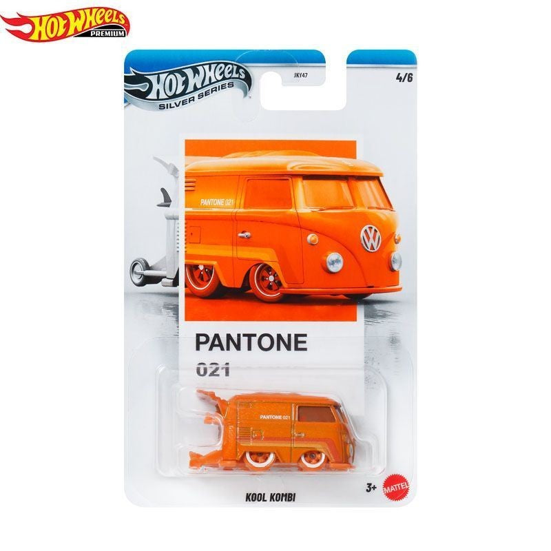 Hot Wheels Silver Series Pantone Artsy Set Genuíno Porsche/Camaro/Kombi/Mustang/Nissan Veículo Diecast Escala 1:64 Modelo de Carro de Liga Presente