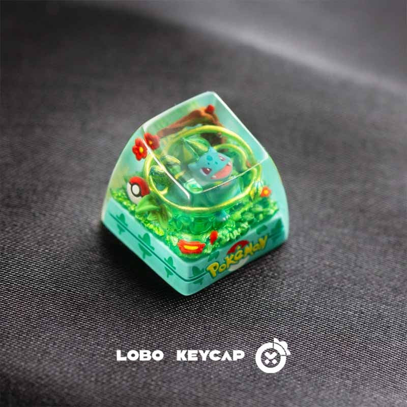 Teclas personalizadas de resina fundida com tema de Pokémon, Pikachu, Gengar para teclado mecânico - Presente personalizado