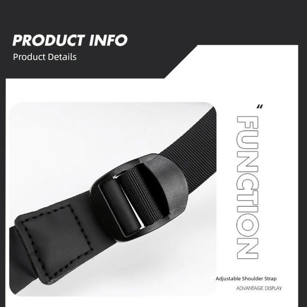 New Casual Crossbody Bag Multifunctional Large Capacity Messenger Bag Portable Shoulder Bag Men