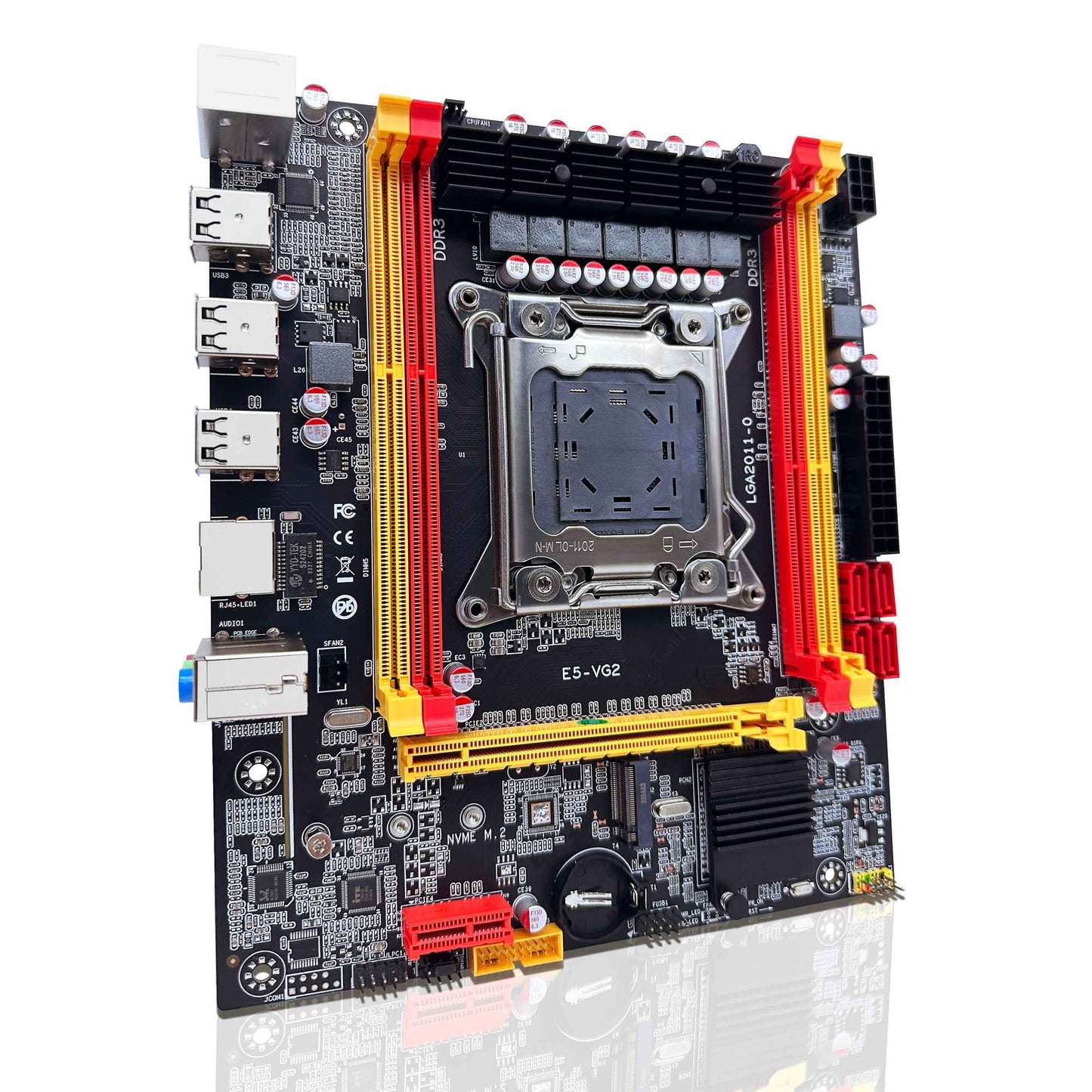 Placa-mãe ZSUS X79 VG2 LGA 2011 Slot Suporta Processador Intel Xeon v1 v2 CPU Memória Desktop DDR3 M.2 NVME SATA 2.0