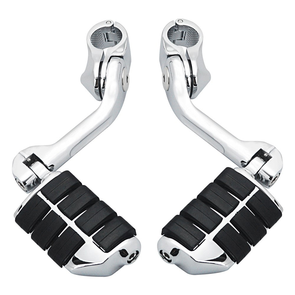Kit de Suportes de Pedaleiras para Protetor de Motor de Motocicletas 1-1/4" Descanso de Pé para Harley Honda Davidson Road King Sportster Fat Boy Electra Glide