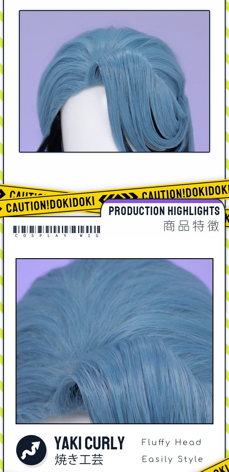 ?Ready for Ship?Idia Malleus Leona Vil Crowley Wig Game Cosplay DokiDoki Men 120cm Long Hair Fiber Idia Halloween  Free Wig Cap