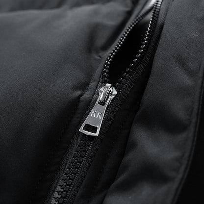 Jaqueta de Pesca Masculina Inverno Marca na Moda Gola Alta Jaqueta Acolchoada Solta Adolescentes Quente À Prova de Frio Casaco Tamanho Grande
