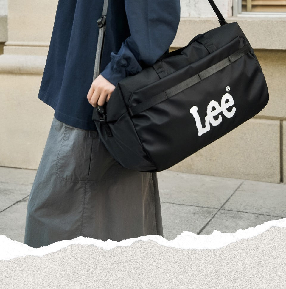 LEE Business Fitness Travel Bag Large-Capacity Shoulder Bag Men Women Duffle Bag Waterproof Oxford Leisure Traveling Sports Use