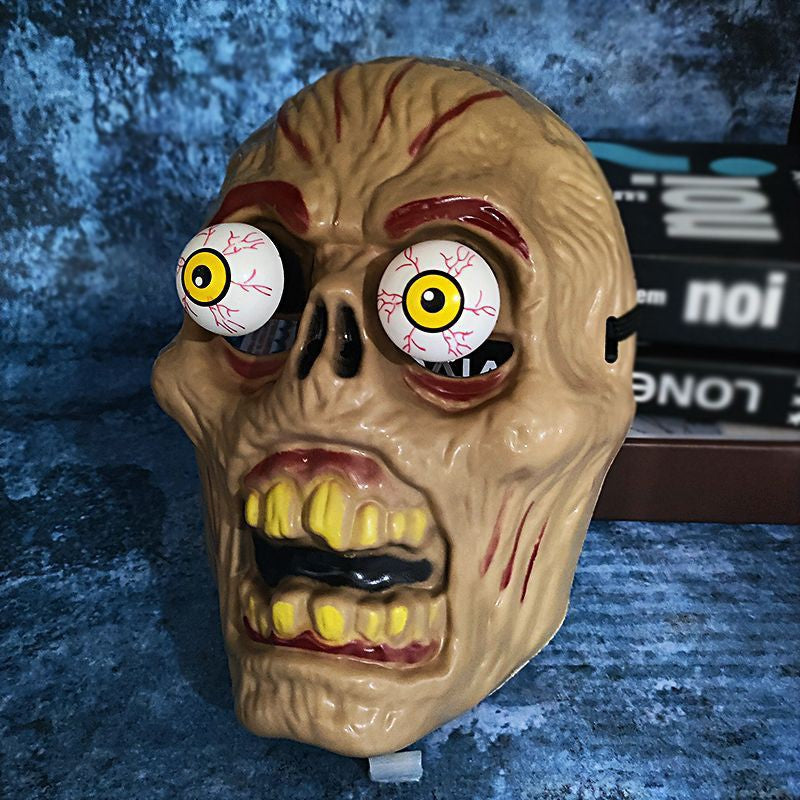 Halloween Horror Mask Spring-eyed Clown Vampire Skull Mask Script Kill Scary Scary Dress Up Props