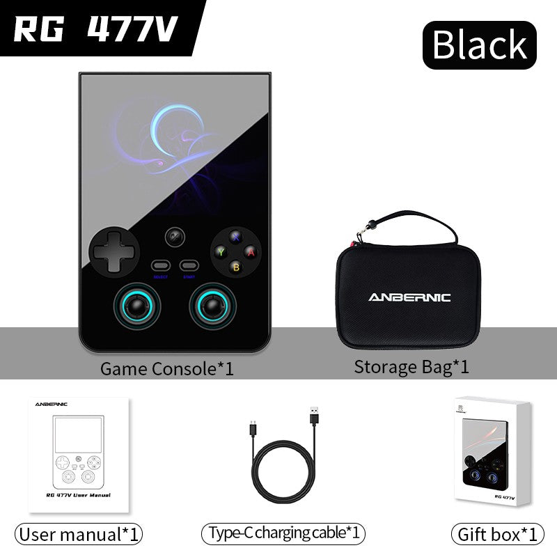 ANBERNIC RG477V Retro Handheld Game Console 4.7-inch LTPS 64 Bit Game Player Dimensity 8300 Online Multiplayer Streaming RG 477V