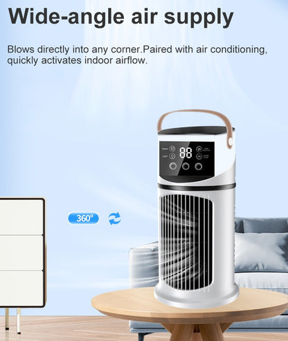 Pulverizador portátil Resfriador de ar de mesa USB Mini ar condicionado Ventilador de refrigeração de ar multifuncional temporizado Refrigerador de ar para casa e escritório