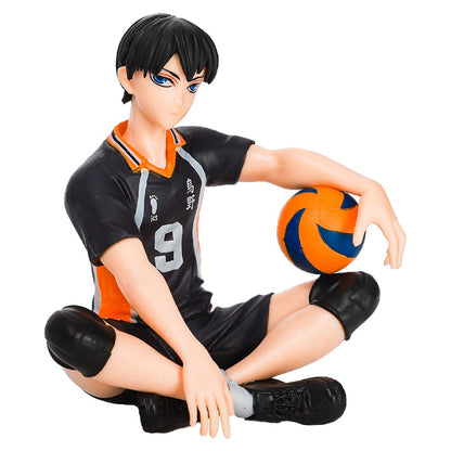 12,5cm Anime Haikyuu Figura Shoyo Hinata Modelo Brinquedo Boneco de Ação Noodle Stopper Tobio Kageyama Coleção de Voleibol Brinquedo de Caixa
